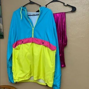 80s themed workout outfit